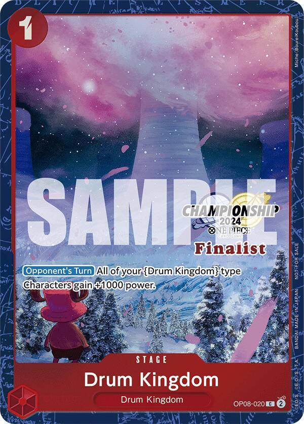 Drum Kingdom (Championship 2024 Finalist Card Set) (OP08-020) [One Piece Promotion Cards]