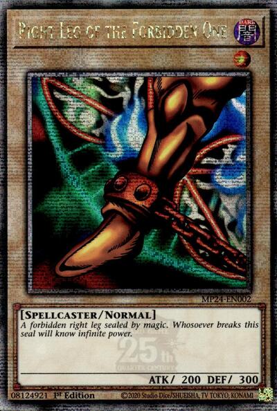 Right Leg of the Forbidden One (Quarter Century Secret Rare) (MP24-EN002) [25th Anniversary Tin: Dueling Mirrors]