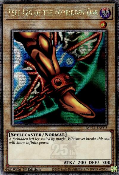 Left Leg of the Forbidden One (Quarter Century Secret Rare) (MP24-EN003) [25th Anniversary Tin: Dueling Mirrors]