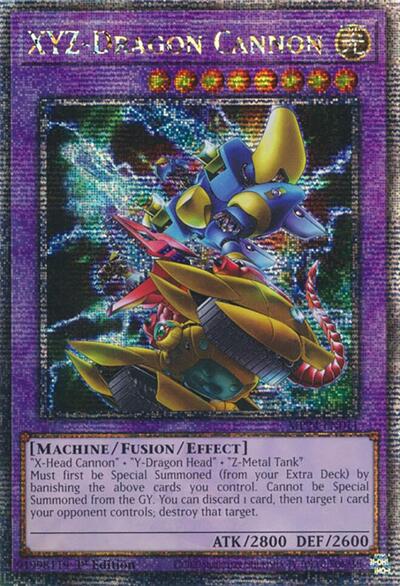 XYZ-Dragon Cannon (Alternate Art) (Quarter Century Secret Rare) (MP24-EN011) [25th Anniversary Tin: Dueling Mirrors]