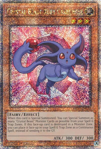 Crystal Beast Ruby Carbuncle (Quarter Century Secret Rare) (MP24-EN020) [25th Anniversary Tin: Dueling Mirrors]