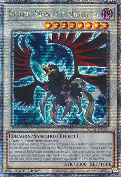 Black-Winged Dragon (Quarter Century Secret Rare) (MP24-EN028) [25th Anniversary Tin: Dueling Mirrors]