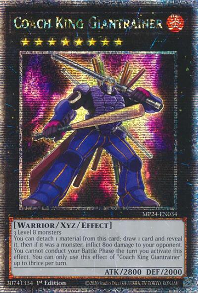 Coach King Giantrainer (Quarter Century Secret Rare) (MP24-EN034) [25th Anniversary Tin: Dueling Mirrors]