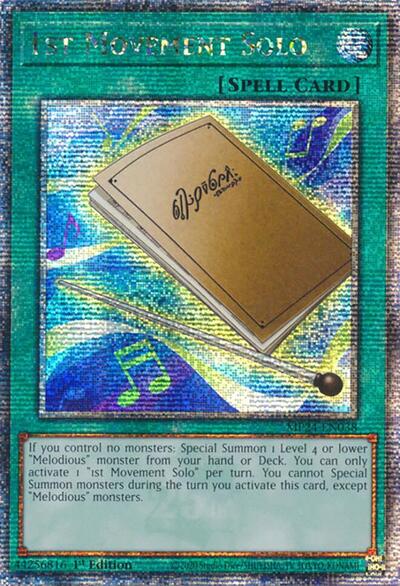 1st Movement Solo (Quarter Century Secret Rare) (MP24-EN038) [25th Anniversary Tin: Dueling Mirrors]