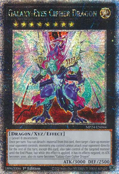 Galaxy-Eyes Cipher Dragon (Quarter Century Secret Rare) (MP24-EN044) [25th Anniversary Tin: Dueling Mirrors]