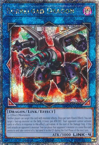 Borreload Dragon (Alternate Art) (Quarter Century Secret Rare) (MP24-EN048) [25th Anniversary Tin: Dueling Mirrors]