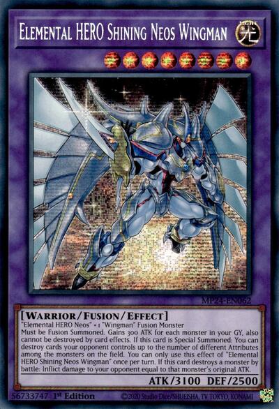 Elemental HERO Shining Neos Wingman (MP24-EN062) [25th Anniversary Tin: Dueling Mirrors]