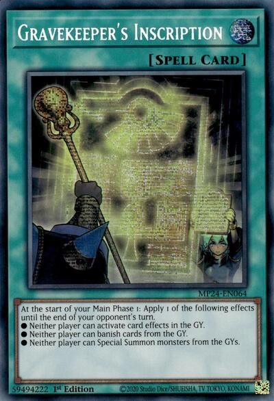 Gravekeeper's Inscription (MP24-EN064) [25th Anniversary Tin: Dueling Mirrors]