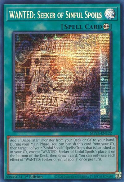 WANTED: Seeker of Sinful Spoils (MP24-EN122) [25th Anniversary Tin: Dueling Mirrors]