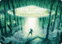 Unidentified Hovership Art Card (2) [Art Series: Duskmourn: House of Horror]