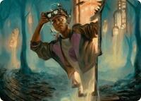 House Cartographer Art Card (15) [Art Series: Duskmourn: House of Horror]