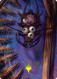 Spider Art Card (Gold-Stamped Planeswalker Symbol) (54) [Art Series: Duskmourn: House of Horror]