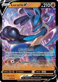 Lucario V - 027/073 (Non-Holo) (27/73) [Deck Exclusives]