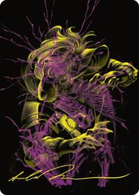 Nashi, Searcher in the Dark Art Card (43/54) (Gold-Stamped Signature) (43) [Art Series: Duskmourn: House of Horror]