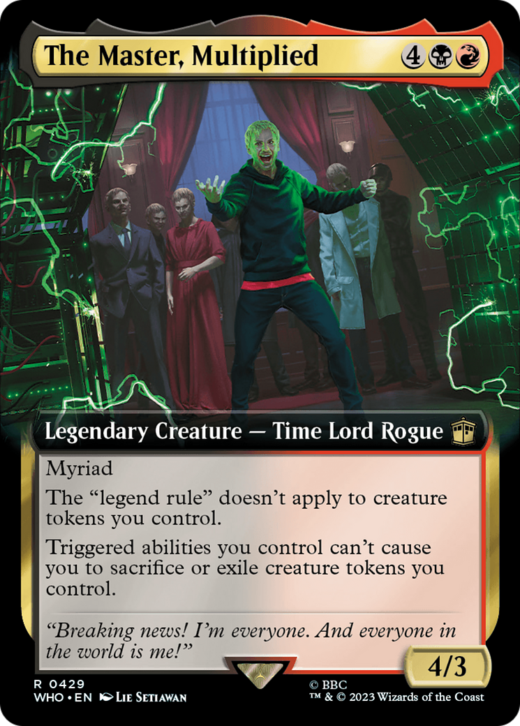 The Master, Multiplied (Extended Art) (WHO-429) - Doctor Who: (Extended Art)