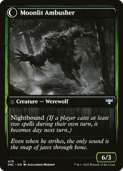 Oakshade Stalker (DBL-479) - Innistrad: Double Feature: (Double Faced Transform) Foil