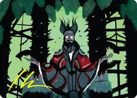Victor, Valgavoth's Seneschal Art Card (23/54) (Gold-Stamped Signature) (23) [Art Series: Duskmourn: House of Horror]