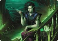 Winter, Misanthropic Guide Art Card (24) [Art Series: Duskmourn: House of Horror]