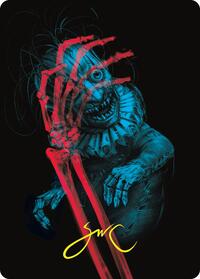 Marvin, Murderous Mimic Art Card (Gold-Stamped Signature) (45) [Art Series: Duskmourn: House of Horror]