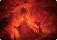 Mountain Art Card (30) [Art Series: Duskmourn: House of Horror]