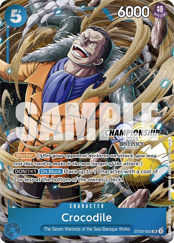 Crocodile (CS 2024 Celebration Pack) (ST03-003) [One Piece Promotion Cards]