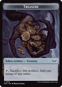 Treasure // Copy Double-Sided Token (15 // 1) [Duskmourn: House of Horror]