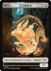 Glimmer // Scarecrow Double-Sided Token (4 // 23) [Commander: Duskmourn: House of Horror]