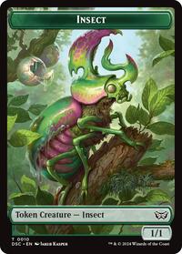 Insect (0010) // Manifest Double-Sided Token (10 // 18) [Commander: Duskmourn: House of Horror]