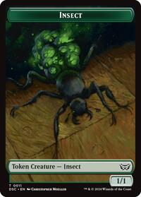 Insect (0011) // Shapeshifter Double-Sided Token (11 // 1) [Commander: Duskmourn: House of Horror]