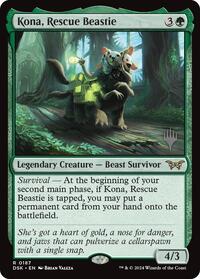 Kona, Rescue Beastie (0187) (187) [Promo Pack: Duskmourn: House of Horror]