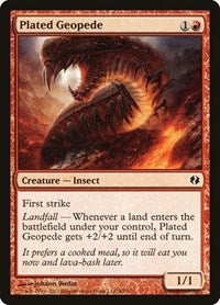 Plated Geopede (45) [Duel Decks: Venser vs. Koth]