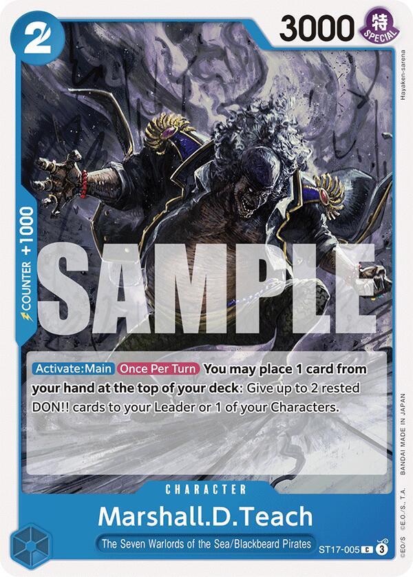 Marshall.D.Teach (ST17-005) [Starter Deck 17: BLUE Donquixote Doflamingo]