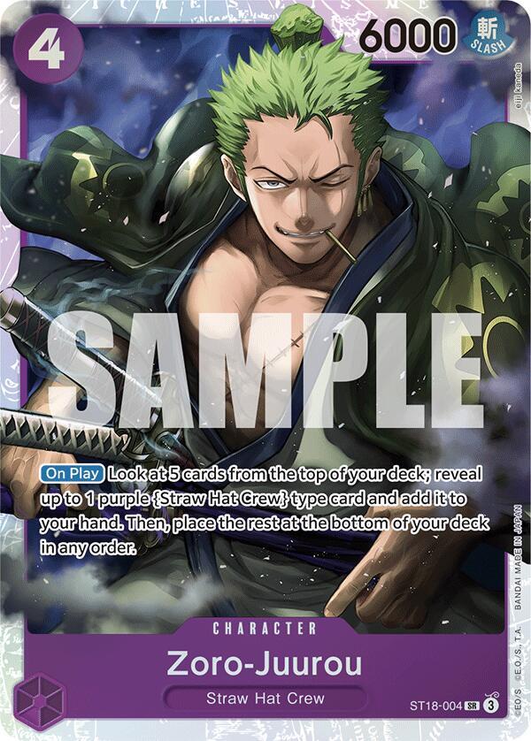 Zoro-Juurou (ST18-004) (ST18-004) [Starter Deck 18: PURPLE Monkey.D.Luffy]