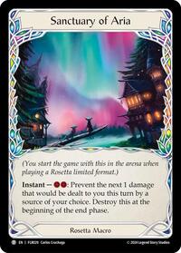 Sanctuary of Aria (FLR029) [Blitz Deck: Rosetta - Florian]