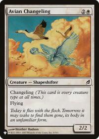 Avian Changeling (4/301) [The List Reprints]