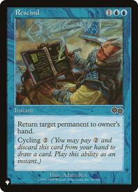 Rescind (92/350) [The List Reprints]