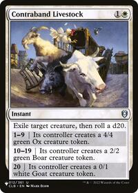 Contraband Livestock (012/361) [The List Reprints]