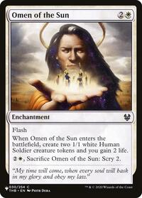 Omen of the Sun (030/254) [The List Reprints]