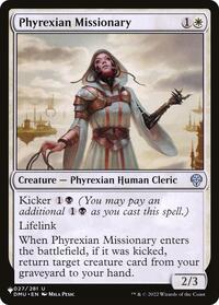Phyrexian Missionary (027/281) [The List Reprints]