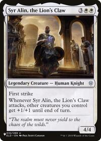 Syr Alin, the Lion's Claw (032/269) [The List Reprints]