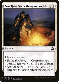 You Hear Something on Watch (042/281) [The List Reprints]
