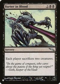 Barter in Blood (57/306) [The List Reprints]