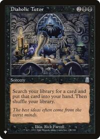 Diabolic Tutor (129/350) [The List Reprints]