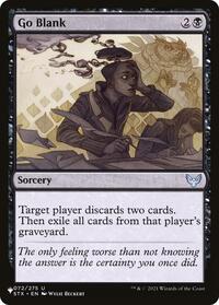 Go Blank (072/275) [The List Reprints]