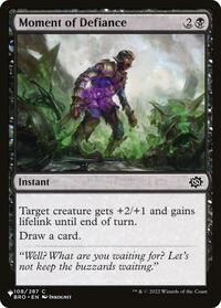 Moment of Defiance (108/012) [The List Reprints]