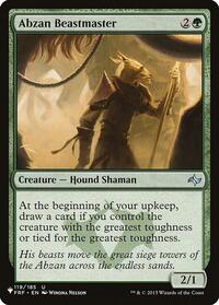 Abzan Beastmaster (119/185) [The List Reprints]