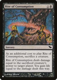 Rite of Consumption (76/301) [The List Reprints]