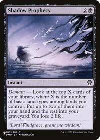 Shadow Prophecy (105/281) [The List Reprints]