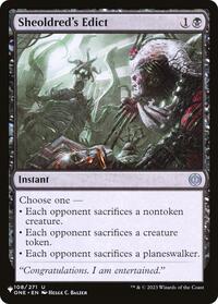 Sheoldred's Edict (108/271) [The List Reprints]