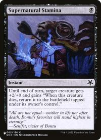 Supernatural Stamina (062/136) [The List Reprints]